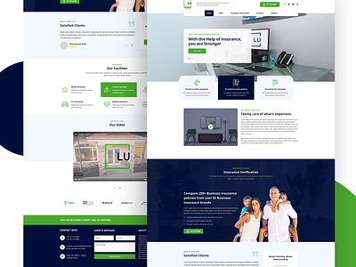 LU - Insurance Company Website design ui ux website