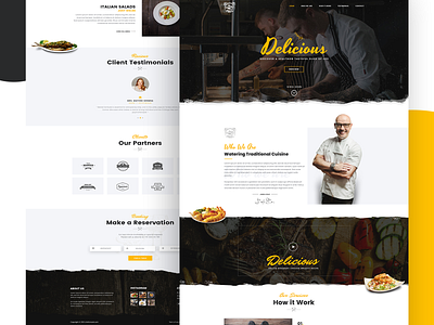 Chef Kitchen Website design graphic design ui ux website