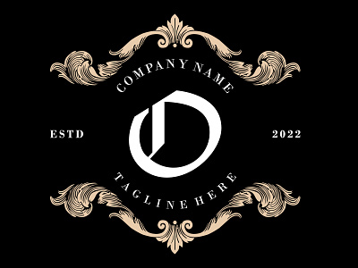 Vintage Retro Letter D Style Classic Logo