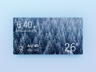 Weather Widget widget