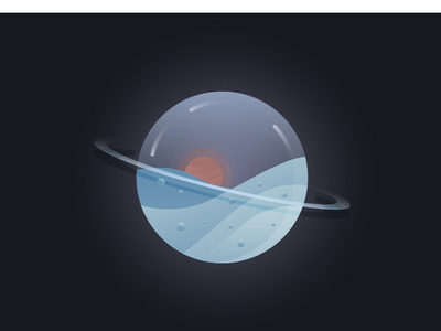 Uranus illustration seventh planet solar system universe uranus
