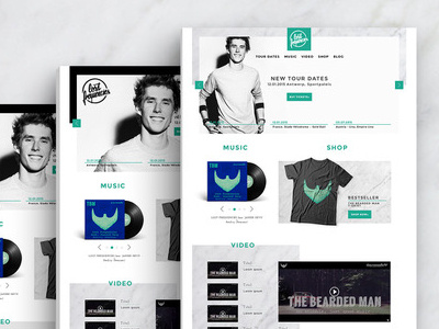 Lost Frequencies green marble minimal design music webdesign