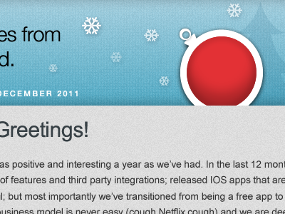 Christmas Newsletter banner christmas email masthead newsletter