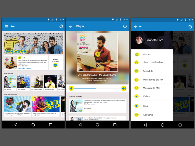 Fm Mobile Android App by priyanegi on Dribbble