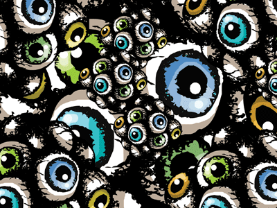 Eyeballs Cluster Vector