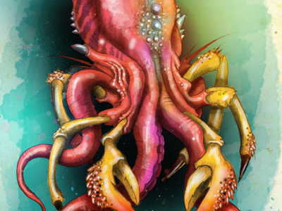 Squid Crab crab creature illustration monster sketch squid