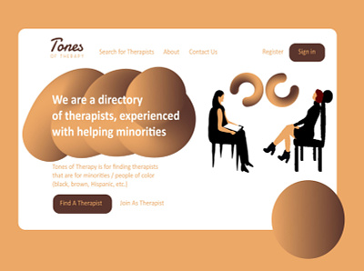 Tones of Therapy artdirectors dribbble dribbblers editorial illustration inspiration web webdesign