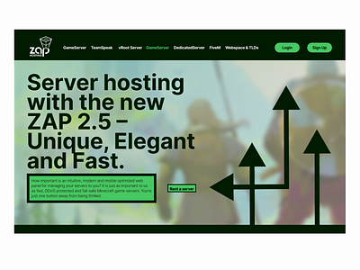 Zap Hosting - Landing Page
