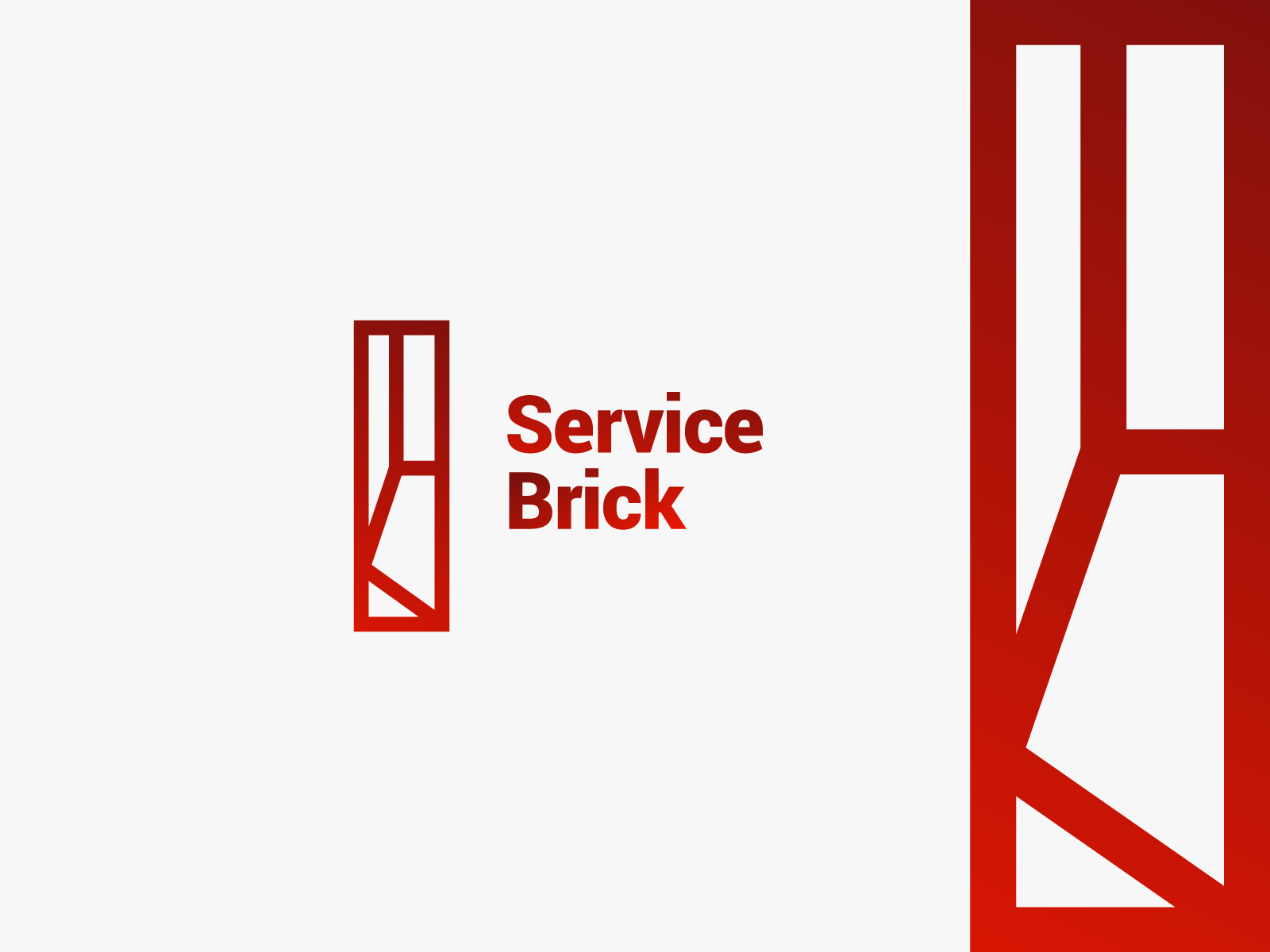 ServiceBrick artdirectors branding design dribbble dribbblers editorial illustration inspiration logo ui