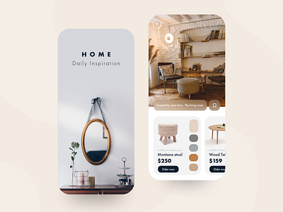 HOME - Daily Inspiration - App Mobile app app ui application decoration home app ui design ux desgin