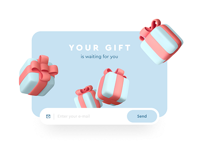 Gift - Sign Up Page | Daily UI #001 gift interface sign up ui design