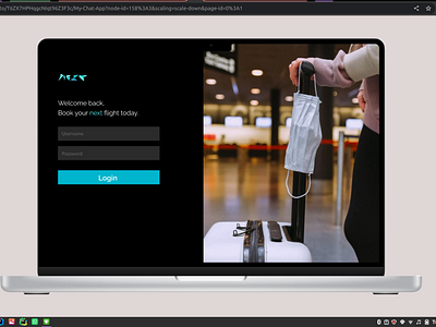 Next - Flight Booking App Login Page