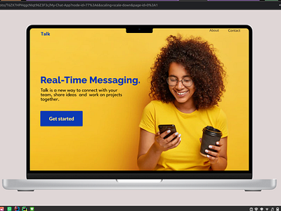 Landing Page For Chat App