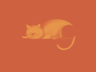 sleeping cat aftereffects gif illustrator photoshop