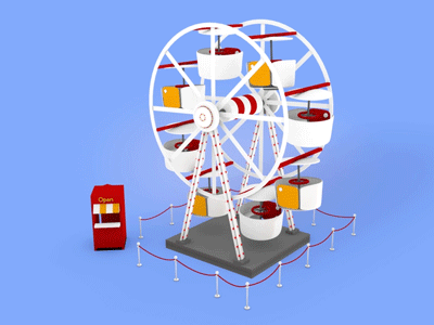 Ferris Wheel 4d aftereffects c4d cinema photoshop
