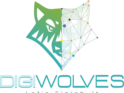 DigiWolves Logo animation branding graphic design logo ui