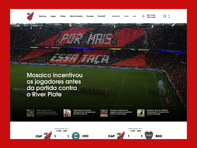 Athletico Paranaense football club soccer ui uxui website