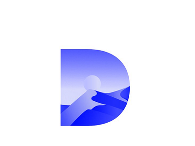 D 36daysoftype blue desert design flatdesign illustration type type design typedaily typedesign typeface typography