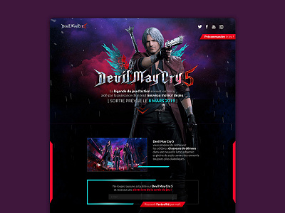 Landing Page capcom desktop landing page videogame web design webdesign