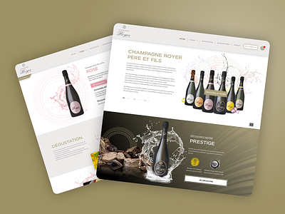 Champagne Royer adobe xd app branding champagne design designer interface luxury ui uidesign ux uxdesign