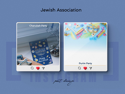 Diseño Post Templates - Religious Events Jewish Association