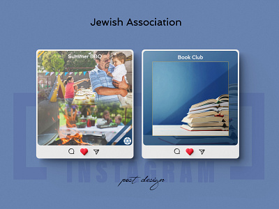 Diseño Post Templates - Social Activities Jewish Association design graphic design illustration illustrator jewish photoshop post post template post template design social activities