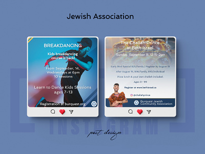 Post design - Jewish Association design diseñwo gráfico facebook post graphic design illustrator instagram post jewish photoshop post