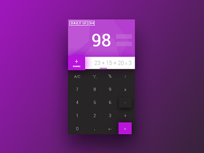 Day 004 — Calculator calculator challenge daily ui plus user experience user interface