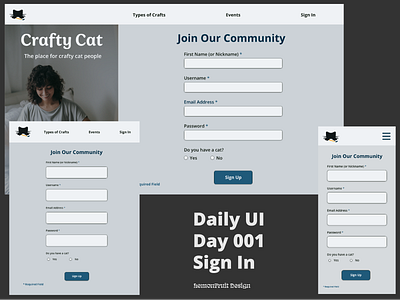#DailyUI Day 001: Sign In Page