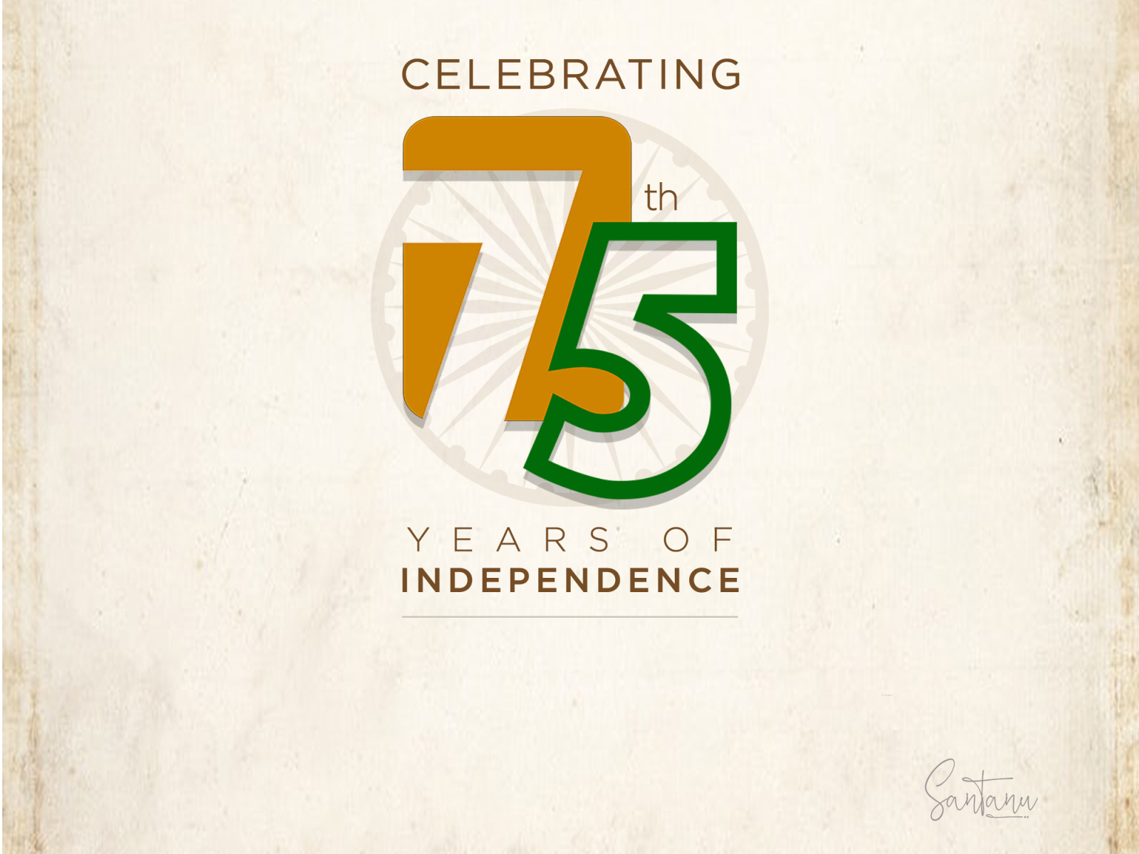 Celebrating 75th Years of Freedom by Santanu Dey on Dribbble
