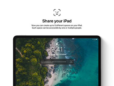 iOS 13 Concept - Share your iPad