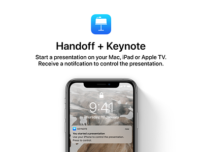 iOS 13 Concept - Smarter Handoff feature apple concept design handoff ios ios 13 keynote sketch ui ux