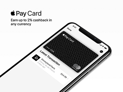 Apple Pay Card apple bank design ios money pay payement sketch ui ux wallet