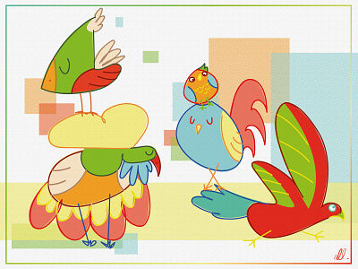 Bird Sketches abstract animals birds characters cheerful children illustration colorful conceptart design fly happy illustration illustrator vector