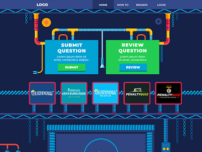 Quiz | Web Design Proposal challenge daily ui factory game illustration quiz ui ux web web design