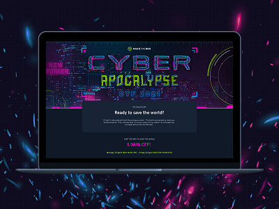 Cyber Apocalypse CTF 2021 | HTB | Landing Page | branding campaign challenge ctf cybersecurity daily ui design event graphic design hacker hacking landing page logo ui web web design website