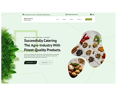 AgroProducts - Agriculture Product Import Export branding design logo ui ux website design