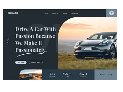 DriveACar - Car Company Website Design