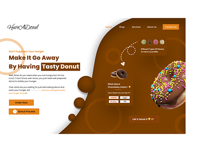 HaveADonut - Donut Selling Store Website Design