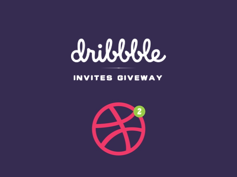Two Dribbble Invites 2 animation ball design draft dribbble giveaway invitation invites planet player poster