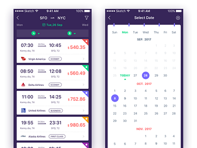 Daily Ui-Day#13 Boarding Pass-2 airline airplane app boarding date flight ios pass ui