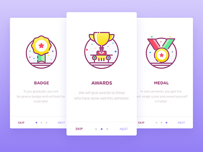 Onboarding Screens#11/12 awards badge medal