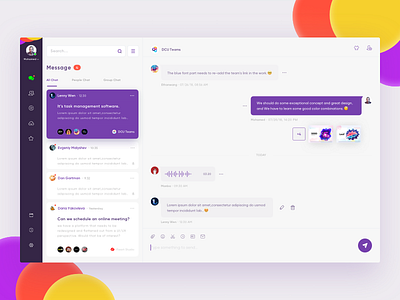 Chat Dashboard-Web App atmosphere chat dashboard inbox mac messages office platform profile web