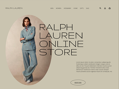 Ralph Laurent page branding design ralphlauren web
