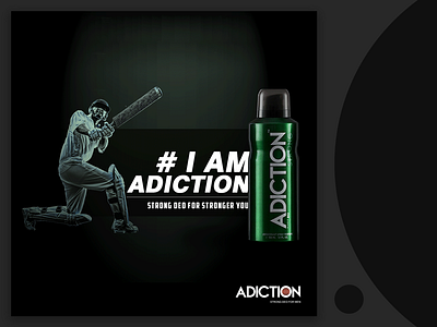 Adiction Deodorant Ad Campaign ad campaign art direction branding concept deodorant inspirational lifestyle brand passion