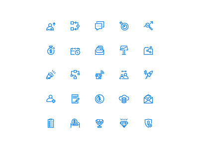 Business And Management icon set app icons media ui