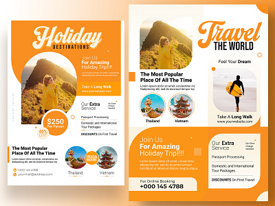 Travel Agency Flyer Design Template banner design flyer holiday promotional travel agency travel flyer freepik travel flyer pikbest