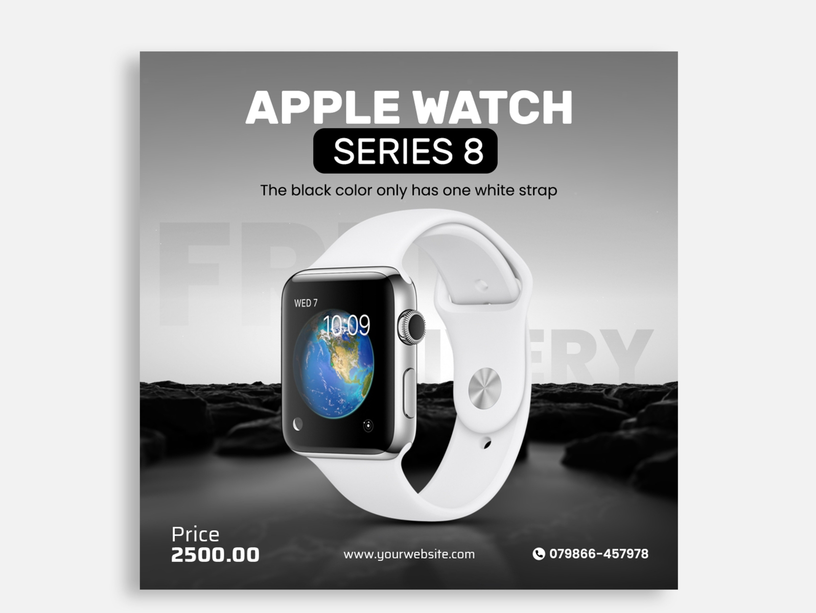 Apple Smartwatch Social Media Banner Design