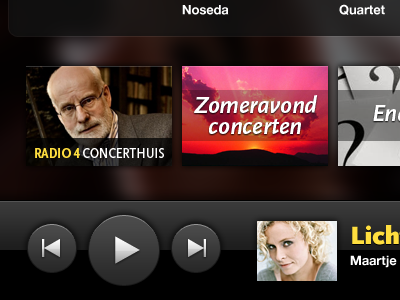 Radio 4 — Two audio classical music controls ios ipad live radio 4 touch