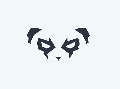 Flash Panda Logo flat minimal logo logo